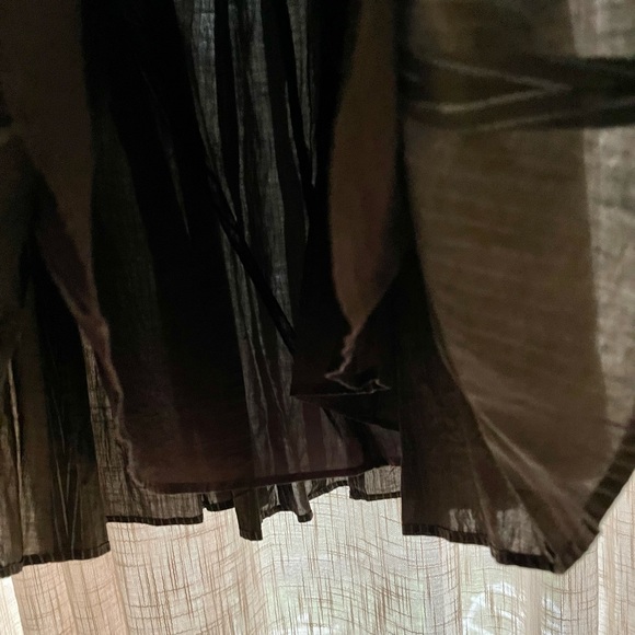 Gap size 4 Cool Cotton Skirt. Dark brown/thin white striped, fully lined. - Picture 4 of 7